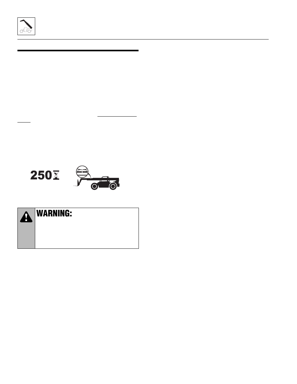 Boom chains, Boom chain inspection, To section | 4, “boom chains,” f, To section 3.4, “boom chains.”), Warning | Lull 944E-42 Service Manual User Manual | Page 76 / 846