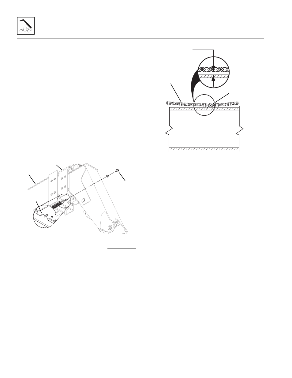 Boom chain tension adjustment, Section 3.4.4, “boom chain tension adjustment, Th section 3.4.4, “boom chain tension adjustment | Lull 944E-42 Service Manual User Manual | Page 84 / 846