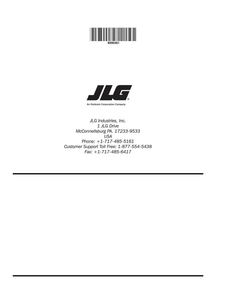 Jlg worldwide locations | Lull 944E-42 Service Manual User Manual | Page 846 / 846