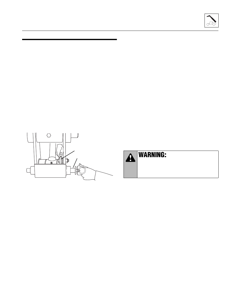 Quick attach assembly, Disconnecting from an attachment, Connecting to an attachment | Section 3.6.1, “disconnecting from an attachment, Warning | Lull 944E-42 Service Manual User Manual | Page 95 / 846