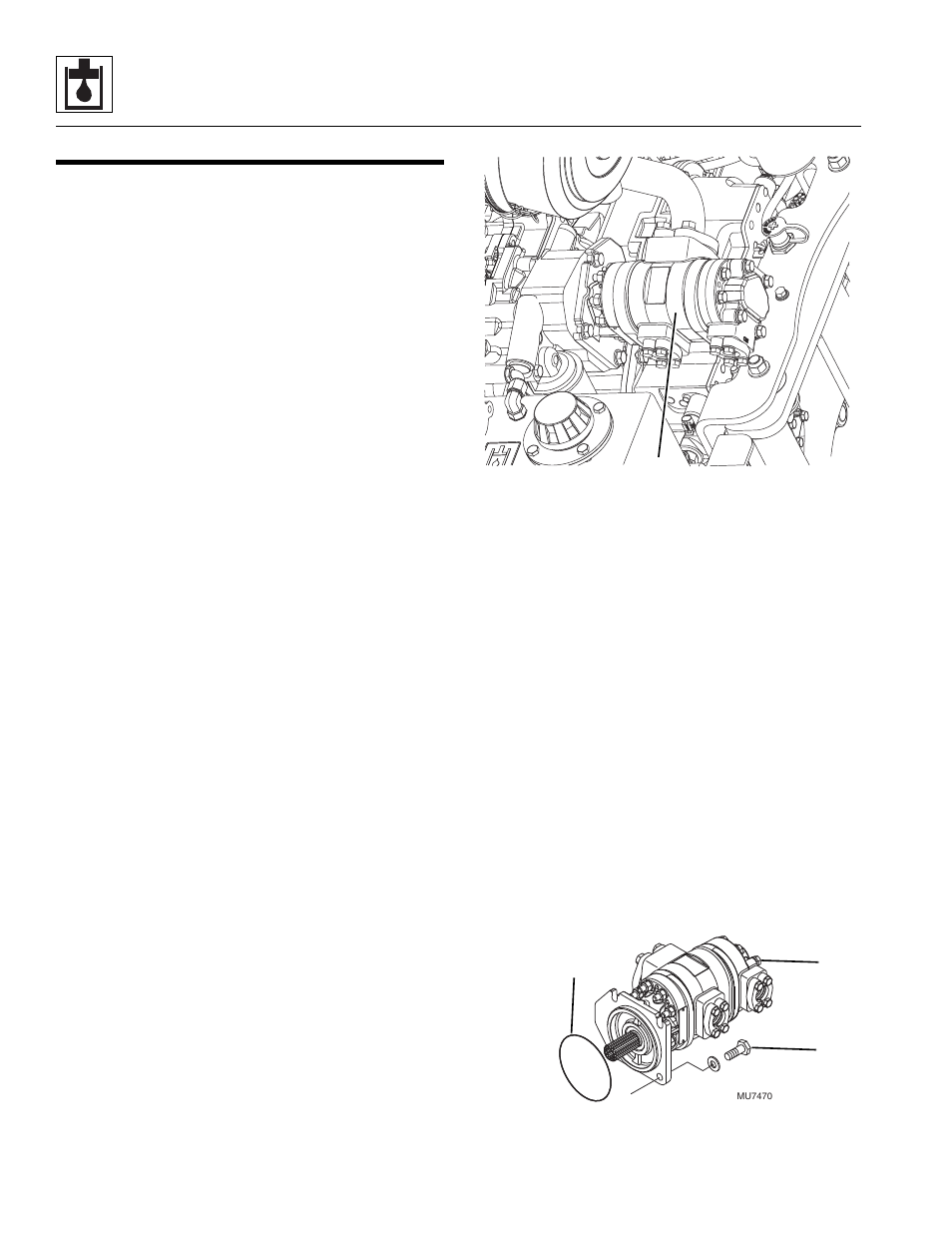 6 hydraulic system pump, 1 pump description, 2 pump failure analysis | 3 pump replacement, Hydraulic system pump, Pump description, Pump failure analysis, Pump replacement | Lull 944E-42 Service Manual User Manual | Page 132 / 266