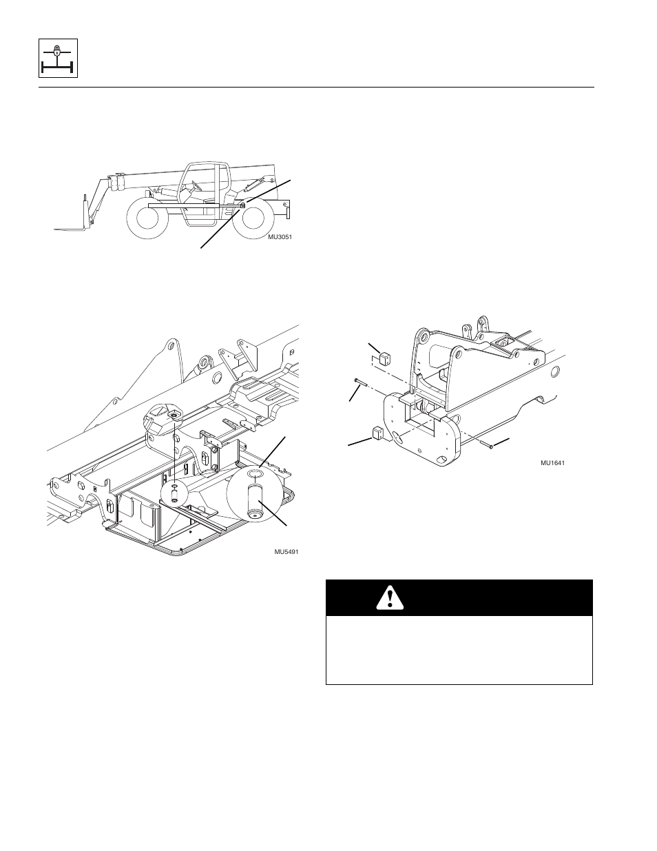 1 transfer carriage removal, Transfer carriage removal, Warning | Lull 944E-42 Service Manual User Manual | Page 244 / 266