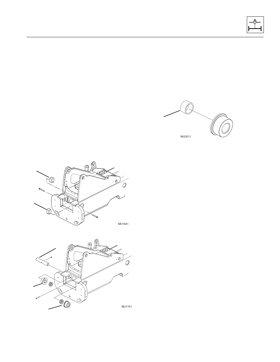 16 rear roller and bushing replacement, 17 boom pivot bushing replacement, Rear roller and bushing replacement -17 | Boom pivot bushing replacement -17, Section 11.3.16, “rear, Roller and bushing replacement.”) | Lull 944E-42 Service Manual User Manual | Page 257 / 266
