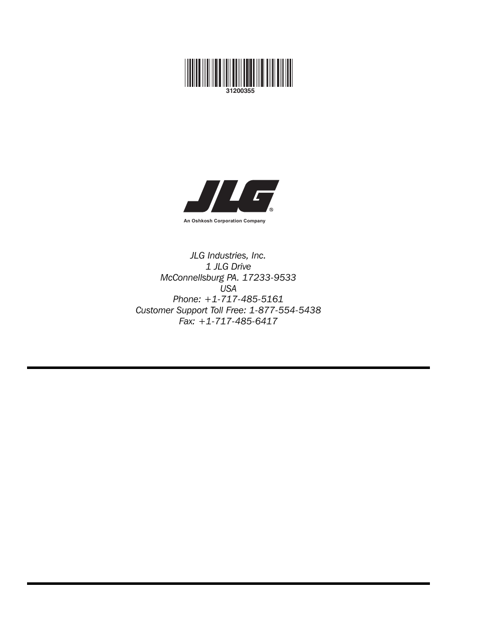 Jlg worldwide locations | Lull 944E-42 Service Manual User Manual | Page 266 / 266