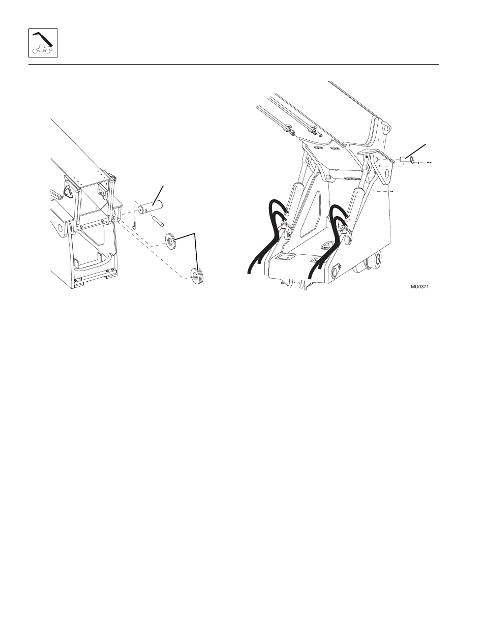 4 first boom section installation, First boom section installation | Lull 944E-42 Service Manual User Manual | Page 40 / 266