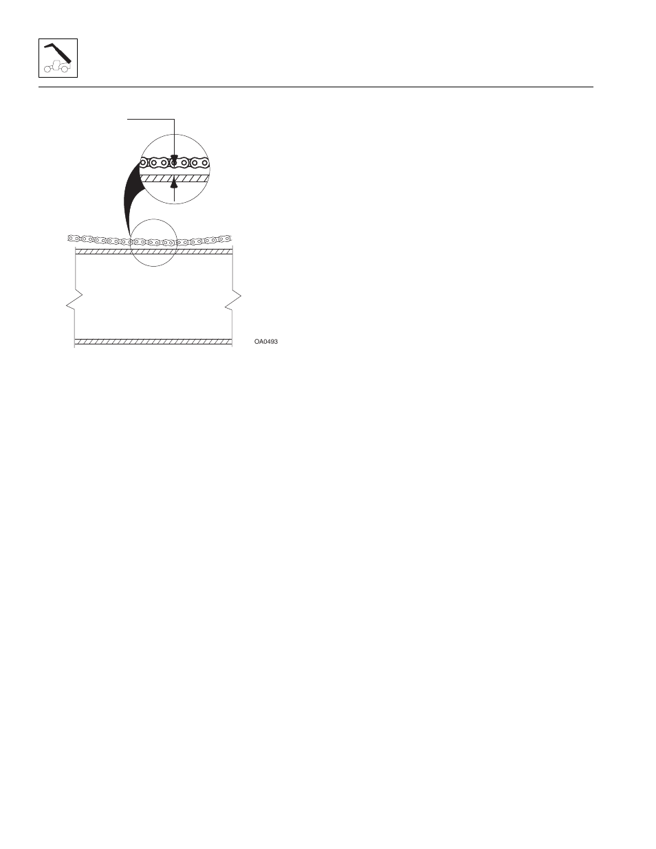 6 boom chain tension adjustment, Boom chain tension adjustment | Lull 944E-42 Service Manual User Manual | Page 48 / 266