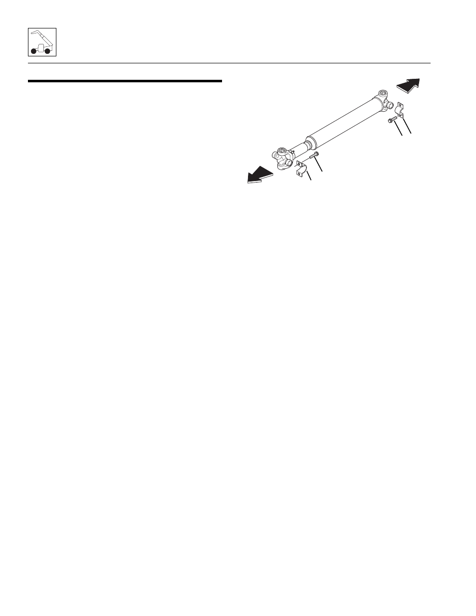 4 drive shafts, 1 drive shaft inspection and service, 2 drive shaft maintenance | 3 drive shaft removal, 4 drive shaft cleaning and drying, 5 drive shaft installation, Drive shafts, Drive shaft inspection and service, Drive shaft maintenance, Drive shaft removal | Lull 944E-42 Service Manual User Manual | Page 82 / 266
