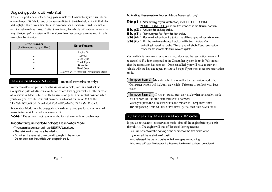 CompuSTAR 2WAM (LCD) (Remote 2WAMR) User Manual | Page 6 / 9