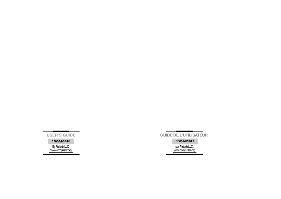 CompuSTAR 1WAM (Remote 1WAM4R) User Manual | Page 6 / 6