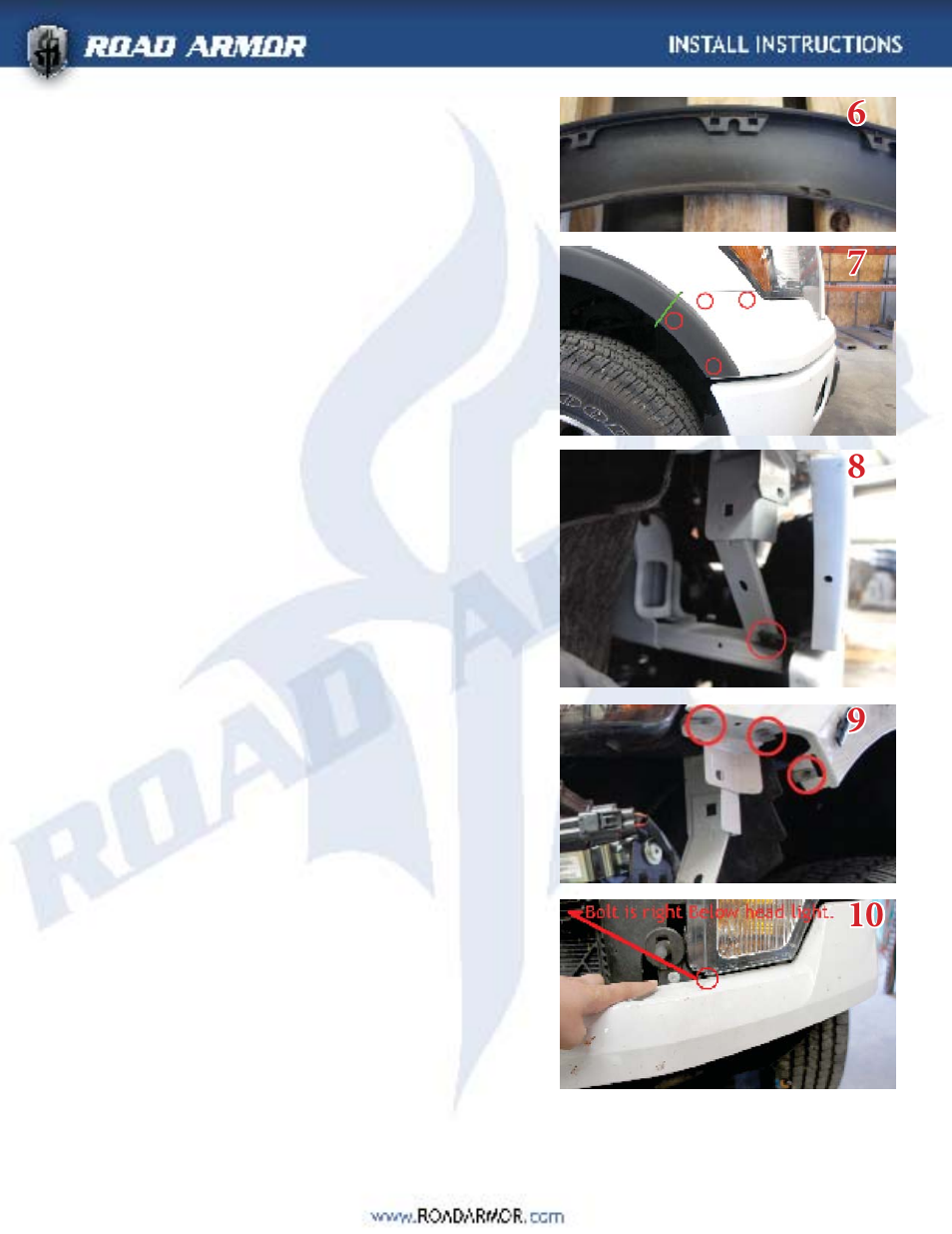 Road Armor 2009-2012 Ford F-150 Front Bumper User Manual | Page 3 / 6