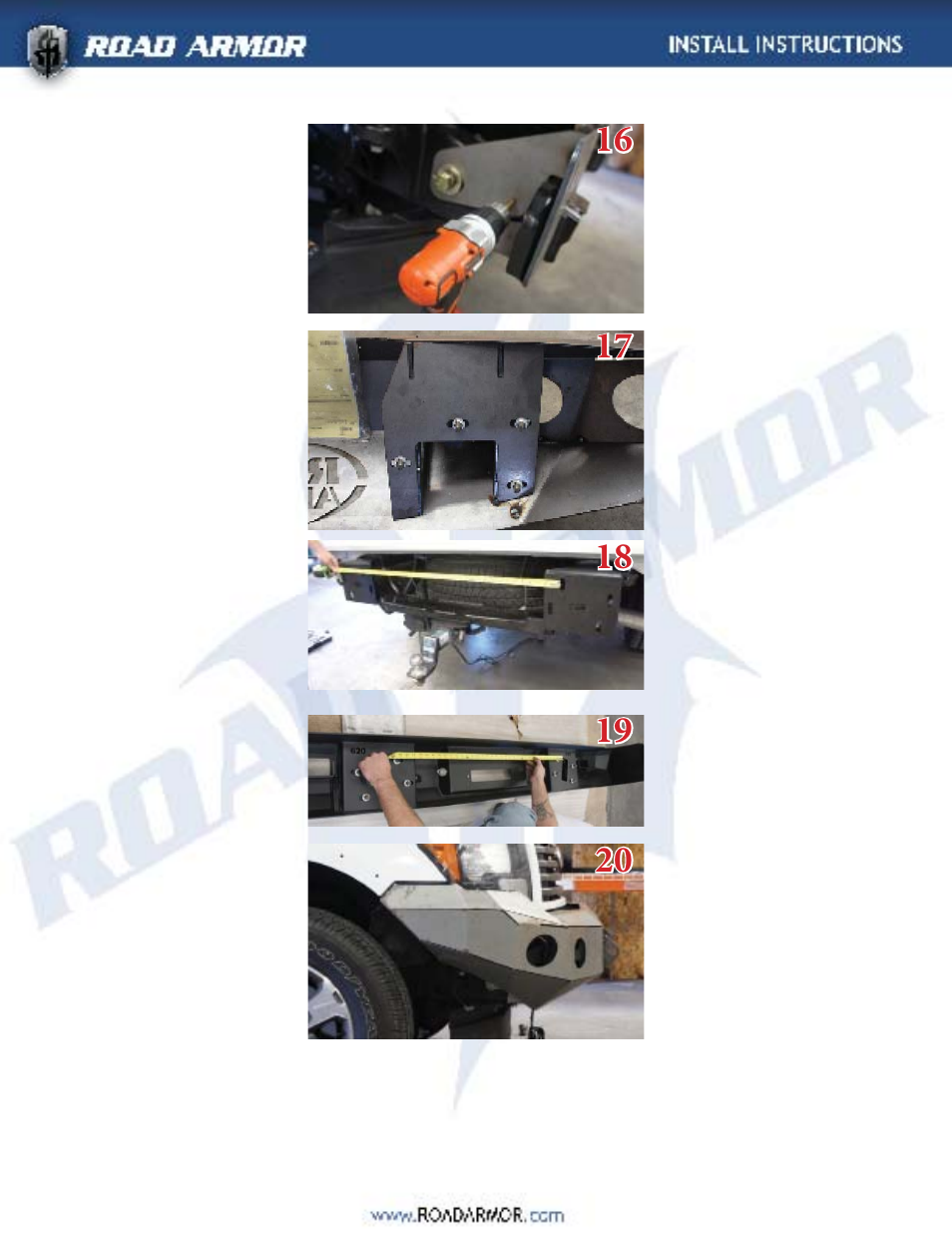 Road Armor 2009-2012 Ford F-150 Front Bumper User Manual | Page 5 / 6