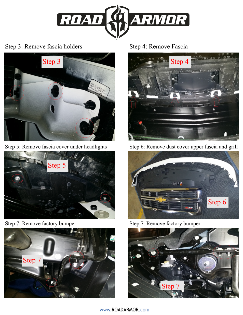 Road Armor 2014 Chevy 1500 Rear Bumper User Manual | Page 3 / 7