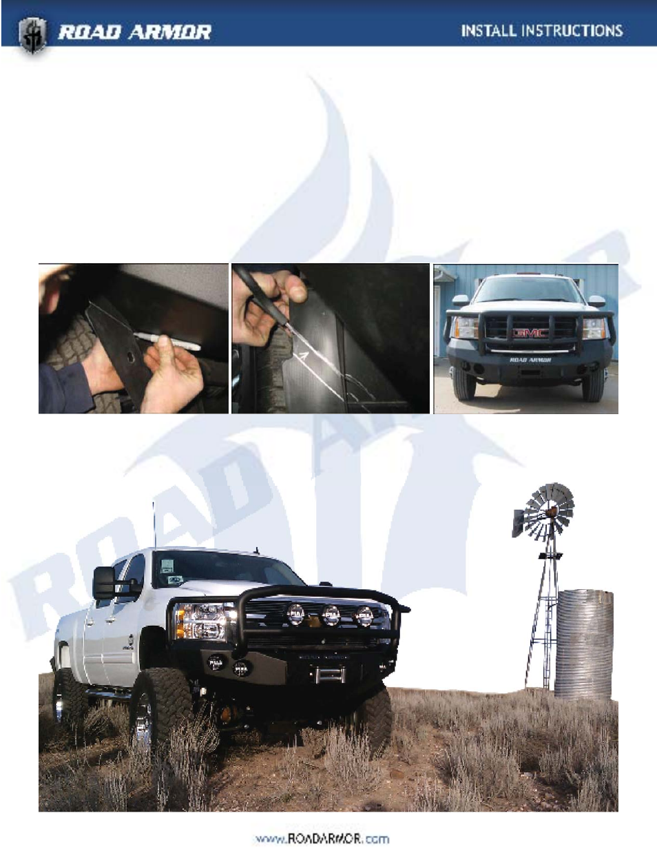 Road Armor 2008-2012 Chevy 1500,2500,3500 Front Bumper User Manual | Page 4 / 4