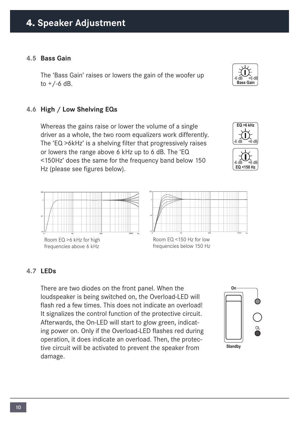 Speaker adjustment | ADAM Audio MP1 User Manual | Page 10 / 16
