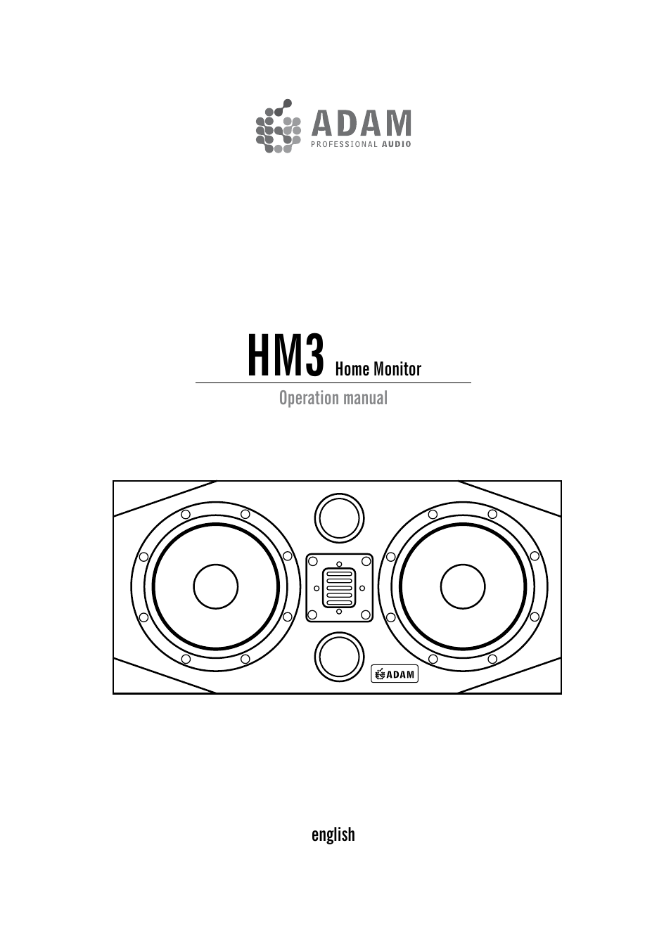 ADAM Audio HM3 User Manual | 8 pages