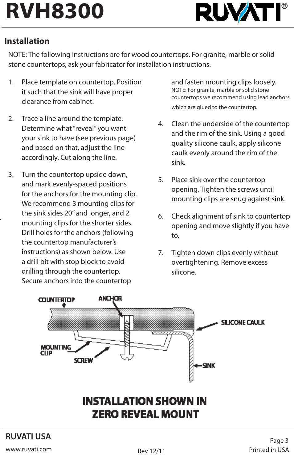 Rvh8300 | Ruvati RVH8300 User Manual | Page 3 / 4