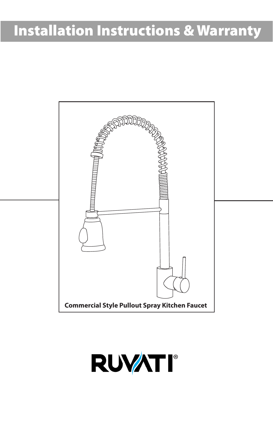 Ruvati RVF1215CH User Manual | 12 pages