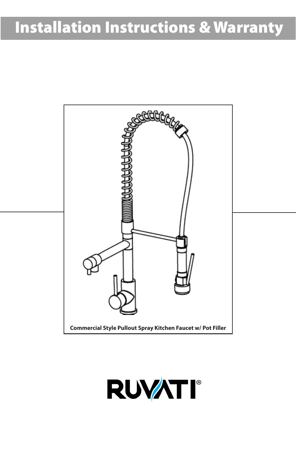 Ruvati RVF1290CH User Manual | 12 pages