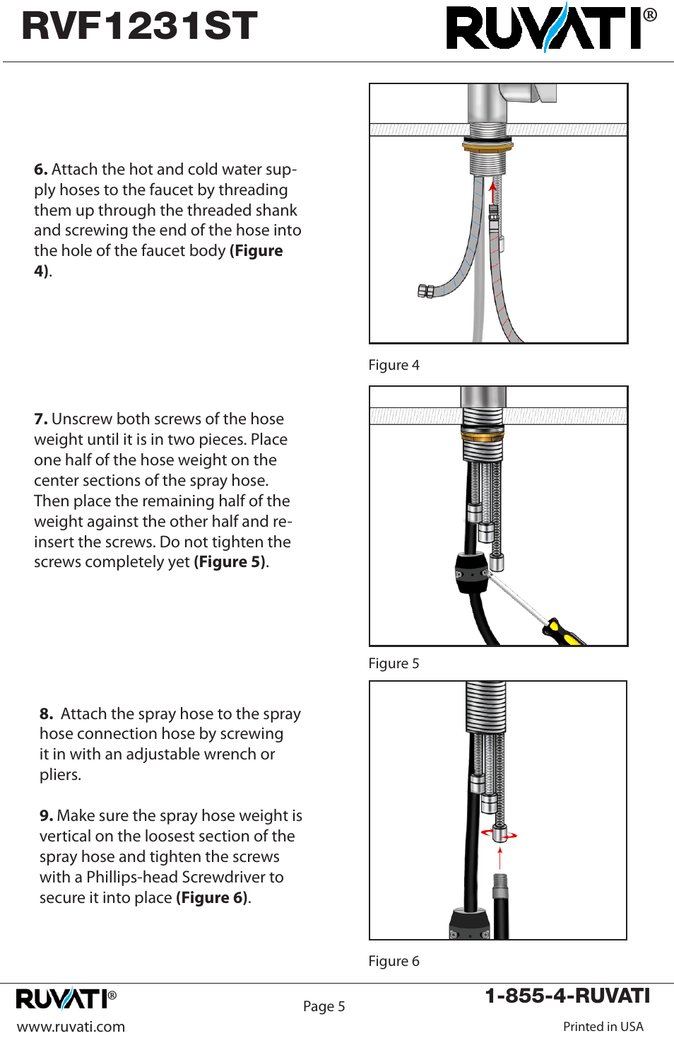 Rvf1231st | Ruvati RVF1231ST User Manual | Page 6 / 12