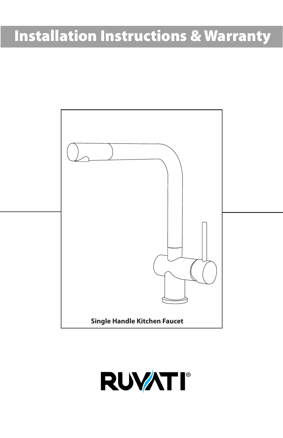 Ruvati RVF1235BN User Manual | 12 pages