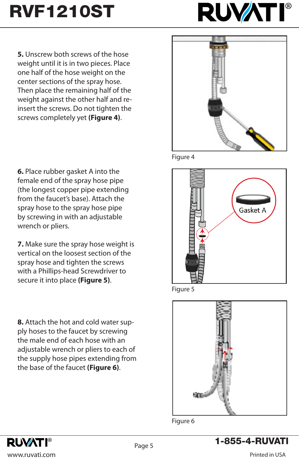 Rvf1210st | Ruvati RVF1210ST User Manual | Page 5 / 10
