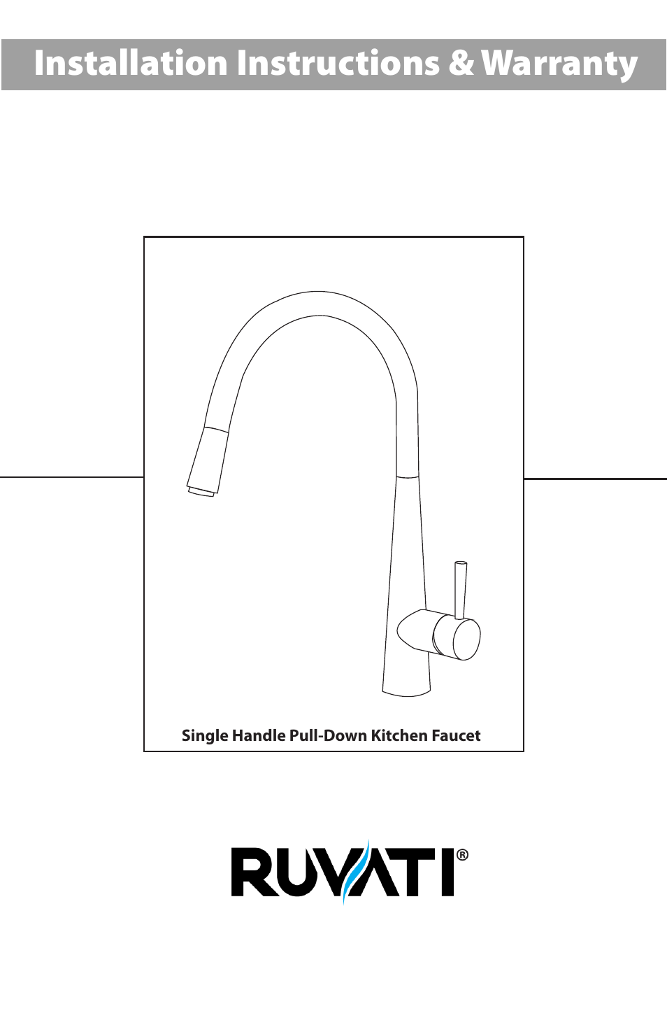 Ruvati RVF1221CH User Manual | 12 pages