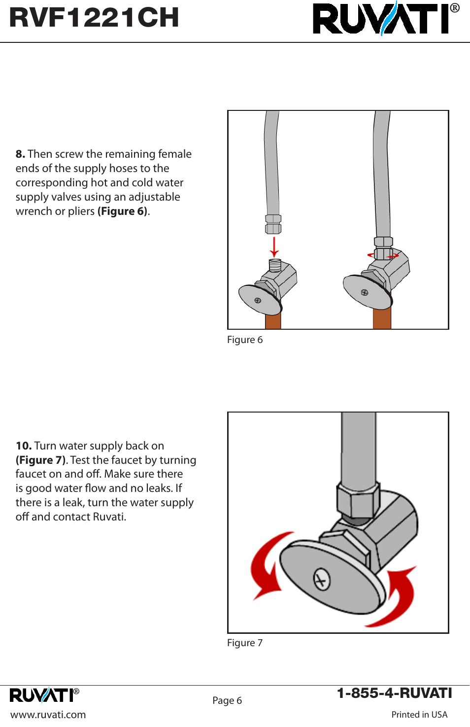 Rvf1221ch | Ruvati RVF1221CH User Manual | Page 7 / 12