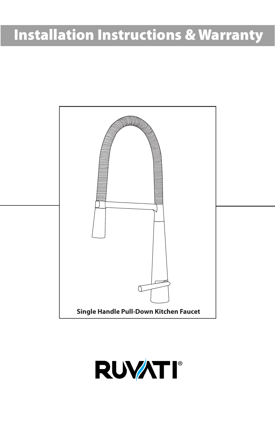 Ruvati RVF1225BN User Manual | 12 pages