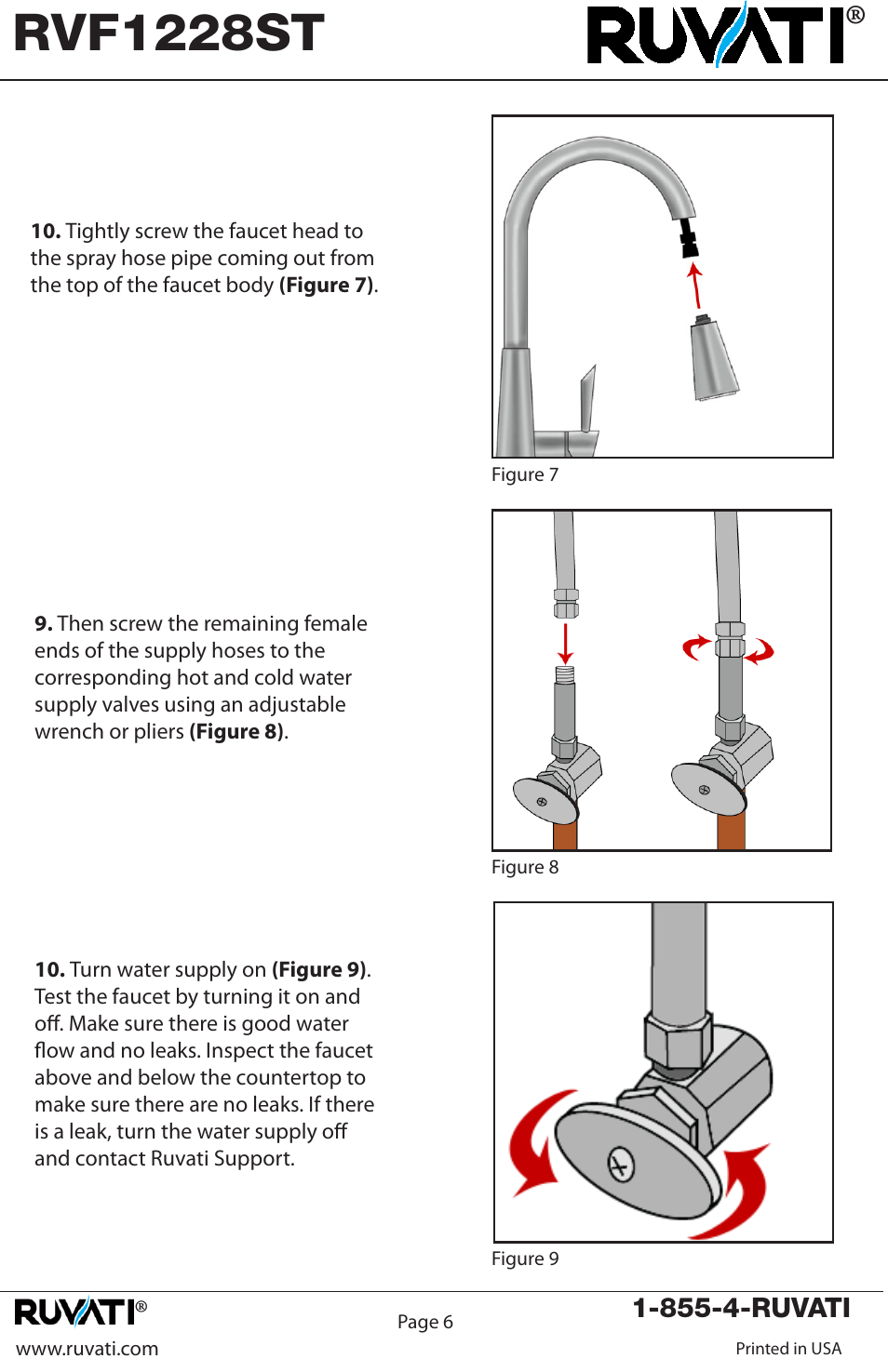 Rvf1228st | Ruvati RVF1228CH User Manual | Page 7 / 12