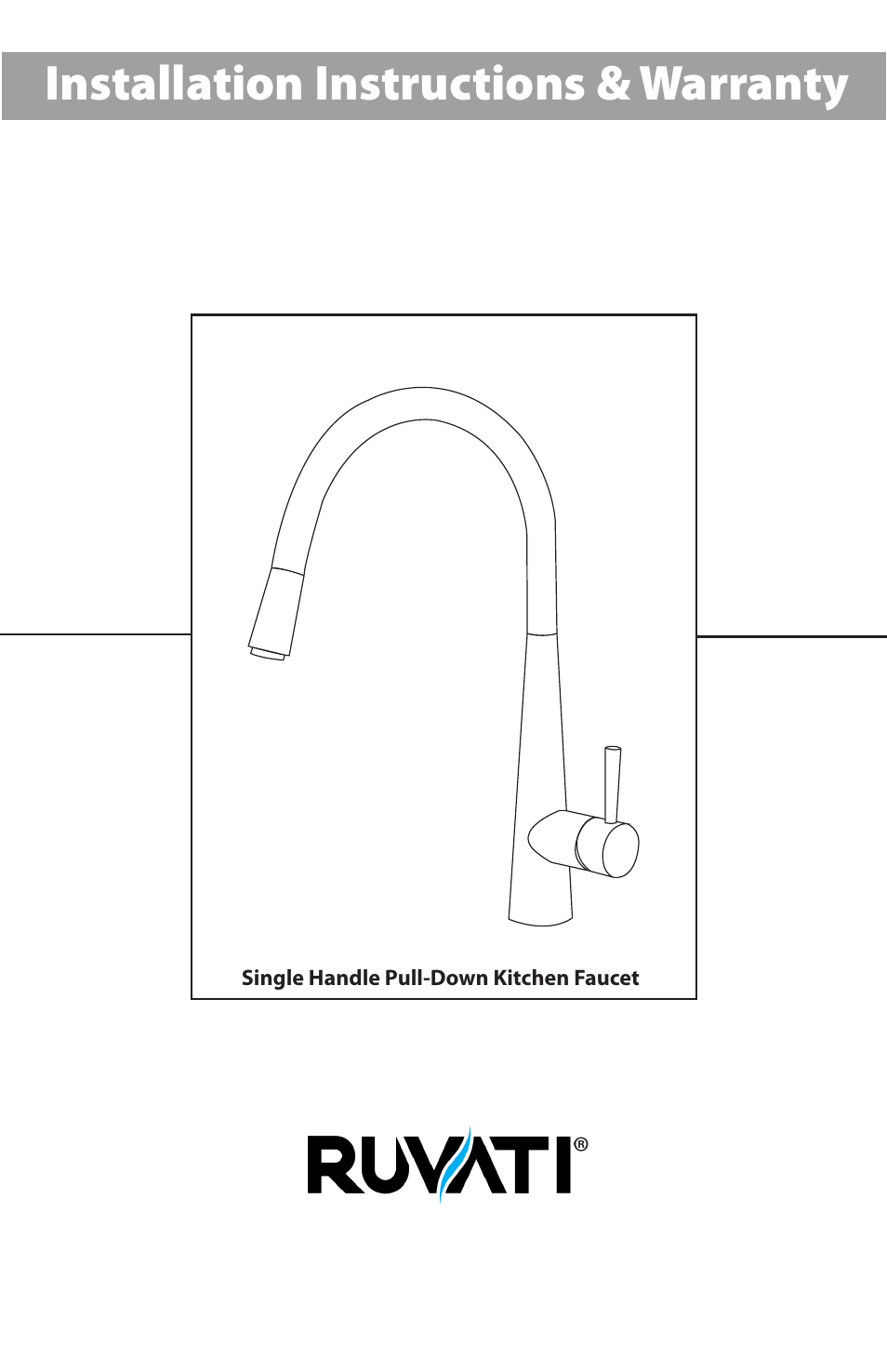 Ruvati RVF1221BN User Manual | 12 pages