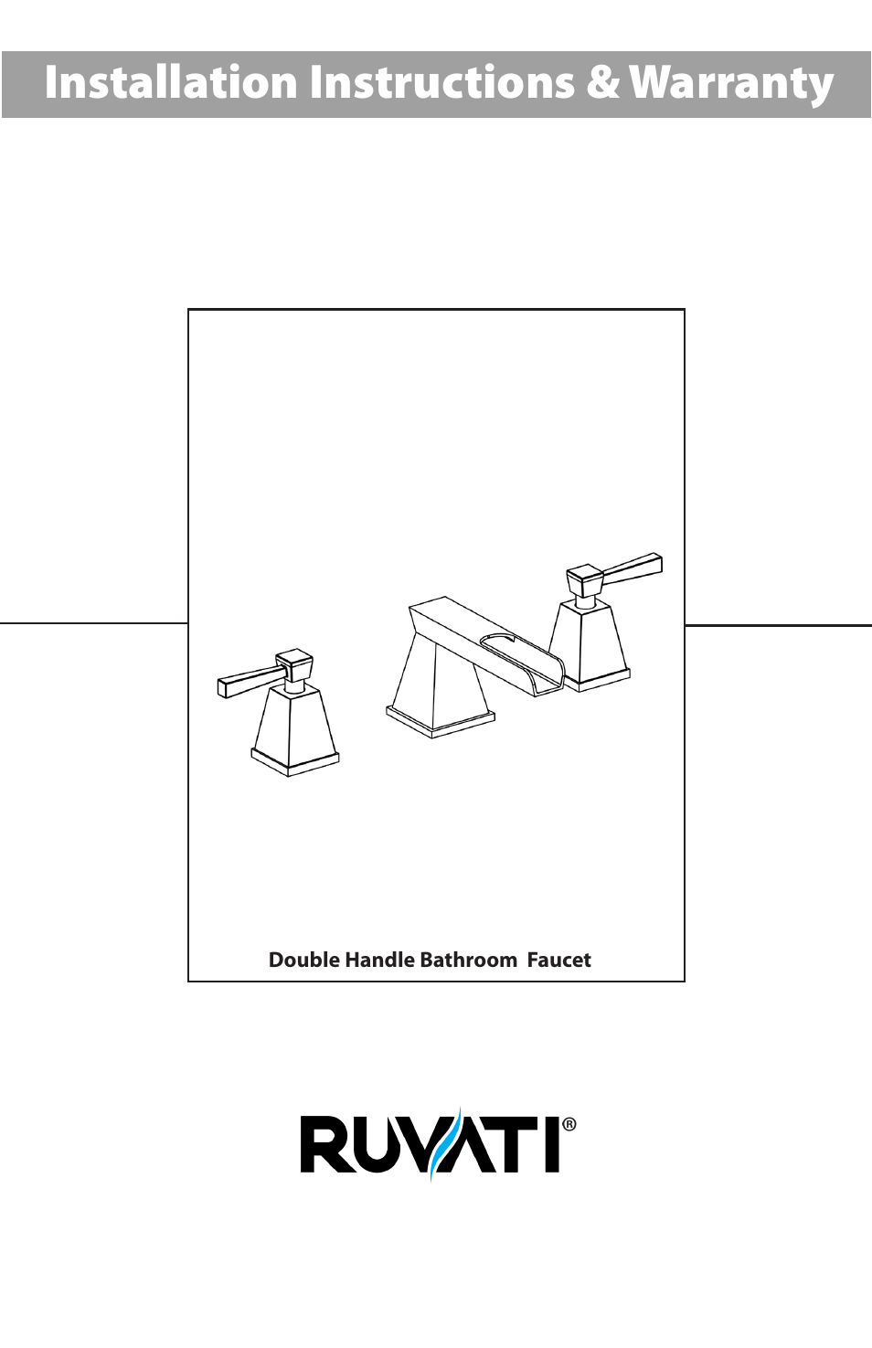 Ruvati RVF5110ST User Manual | 12 pages