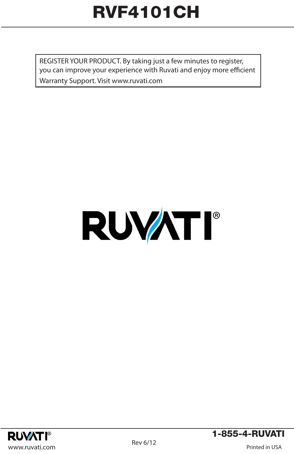 Rvf4101ch | Ruvati RVF4101CH User Manual | Page 8 / 8