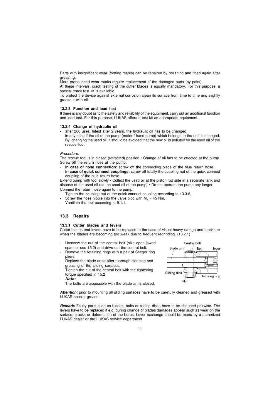 Lukas LS Series Cutter User Manual | Page 11 / 15