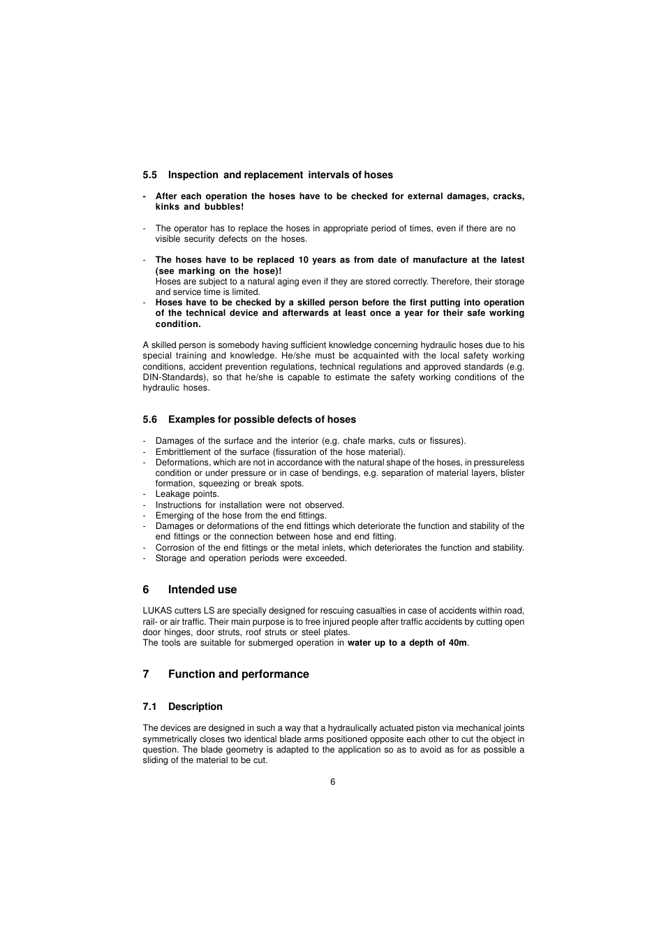 Lukas LS Series Cutter User Manual | Page 6 / 15