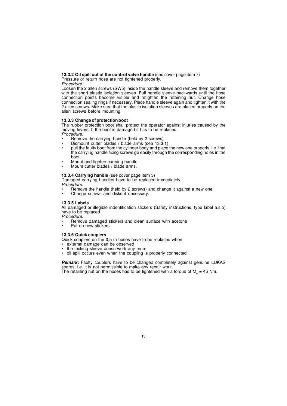 Lukas LS530EN User Manual | Page 13 / 16