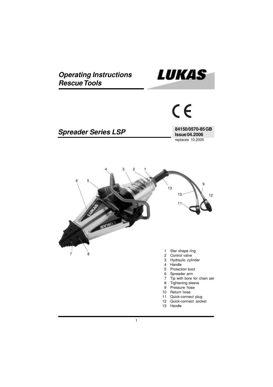 Lukas LSP 80 EN User Manual | 14 pages
