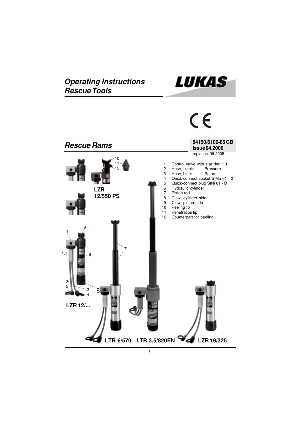 Lukas LZR 12-700 EN User Manual | 14 pages