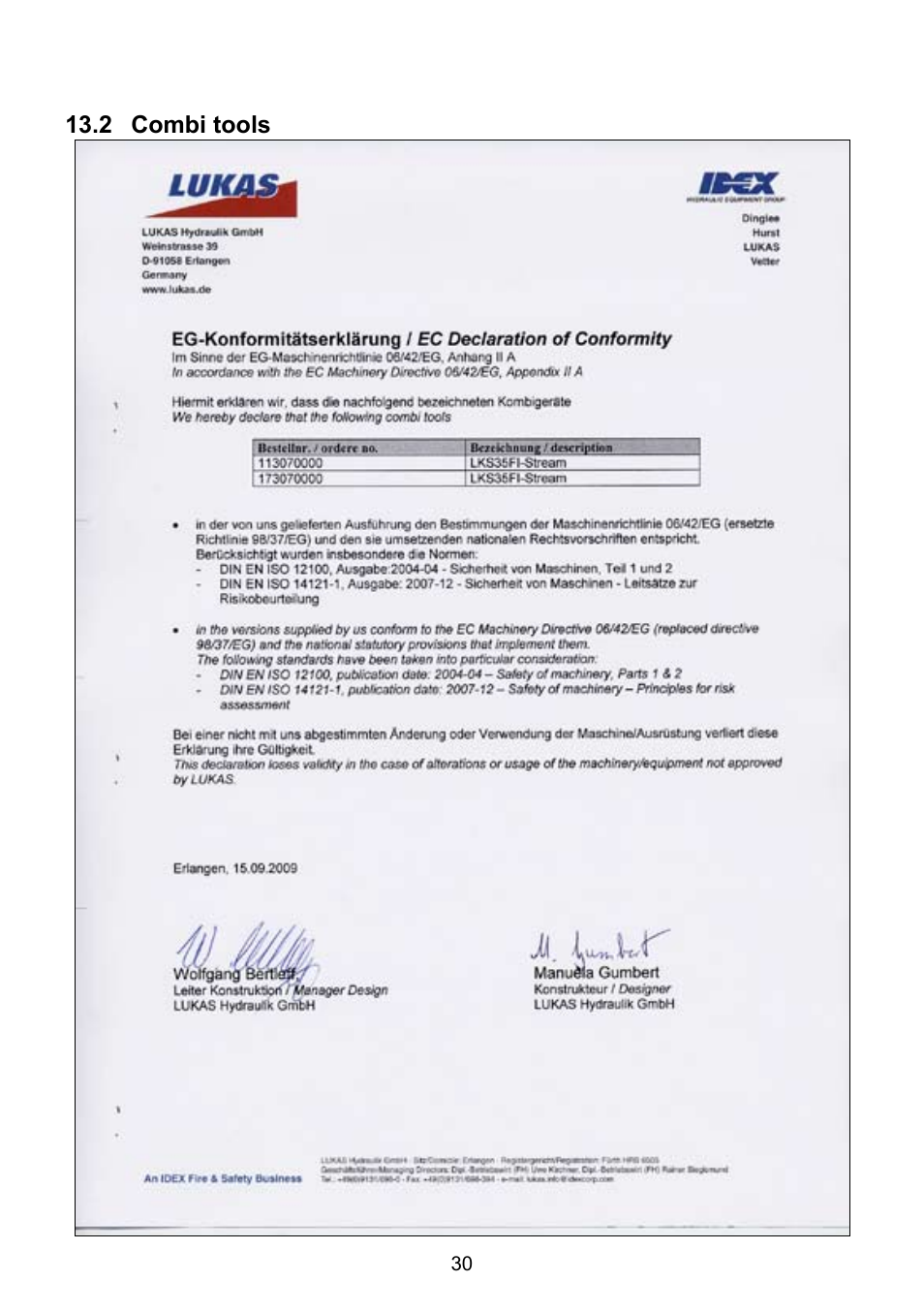 Lukas LS 330 Fi User Manual | Page 30 / 32