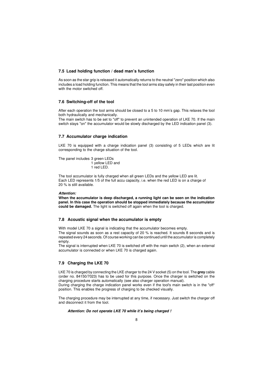 Lukas LKE 55 User Manual | Page 8 / 15