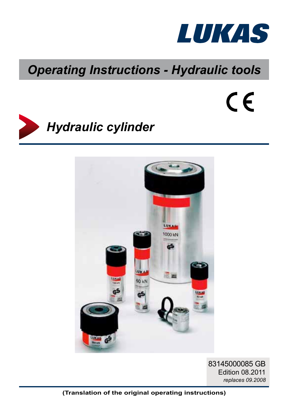 Lukas Hydraulic cylinder User Manual | 32 pages