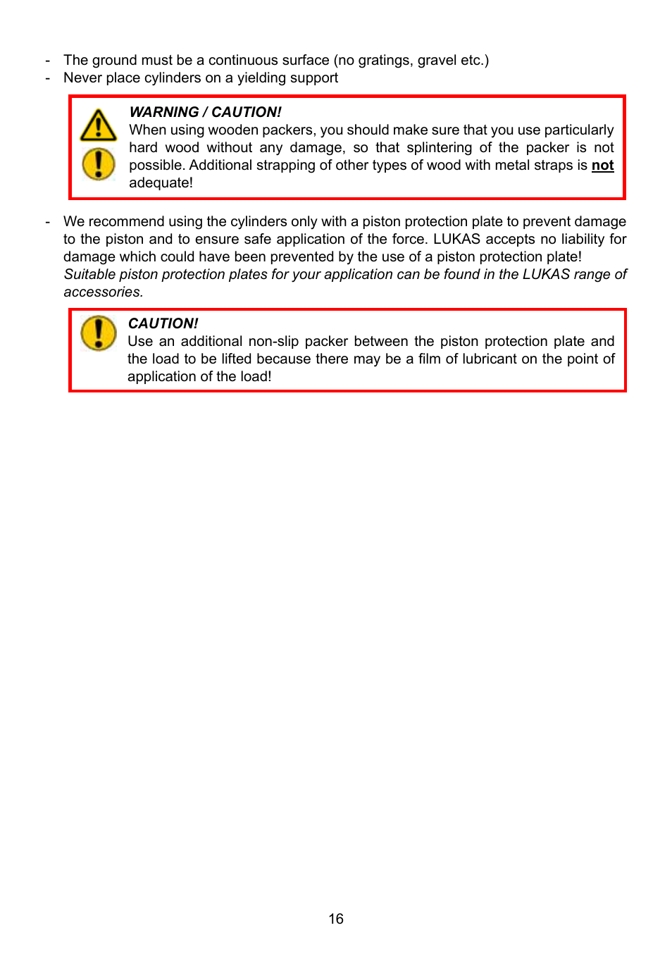 Lukas Hydraulic cylinder User Manual | Page 16 / 32