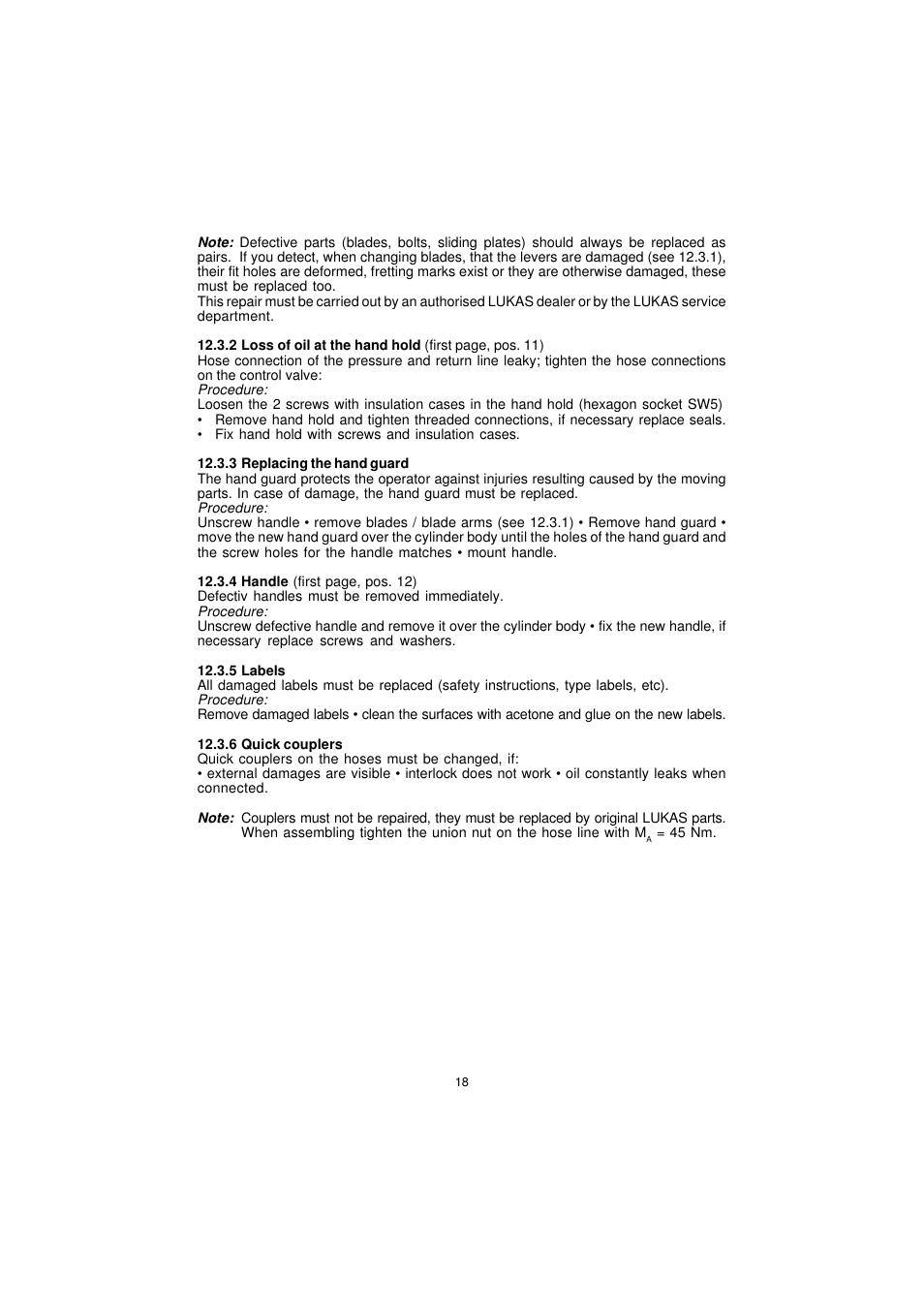 Lukas LSI 55 User Manual | Page 18 / 23