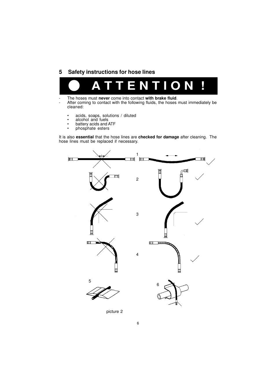 5safety instructions for hose lines | Lukas LSI 55 User Manual | Page 6 / 23