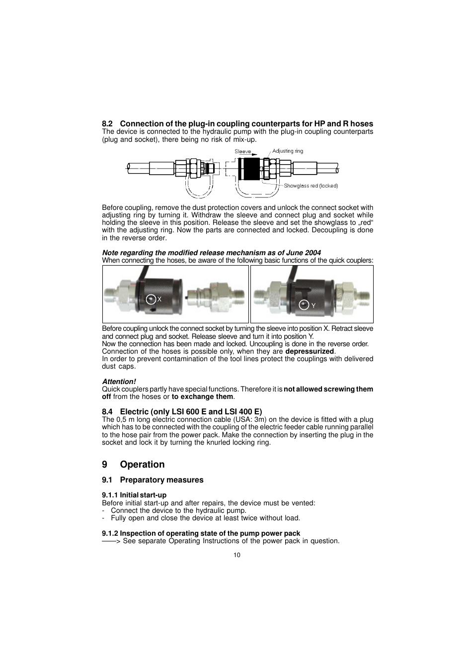 9operation | Lukas LSI 400 User Manual | Page 10 / 19