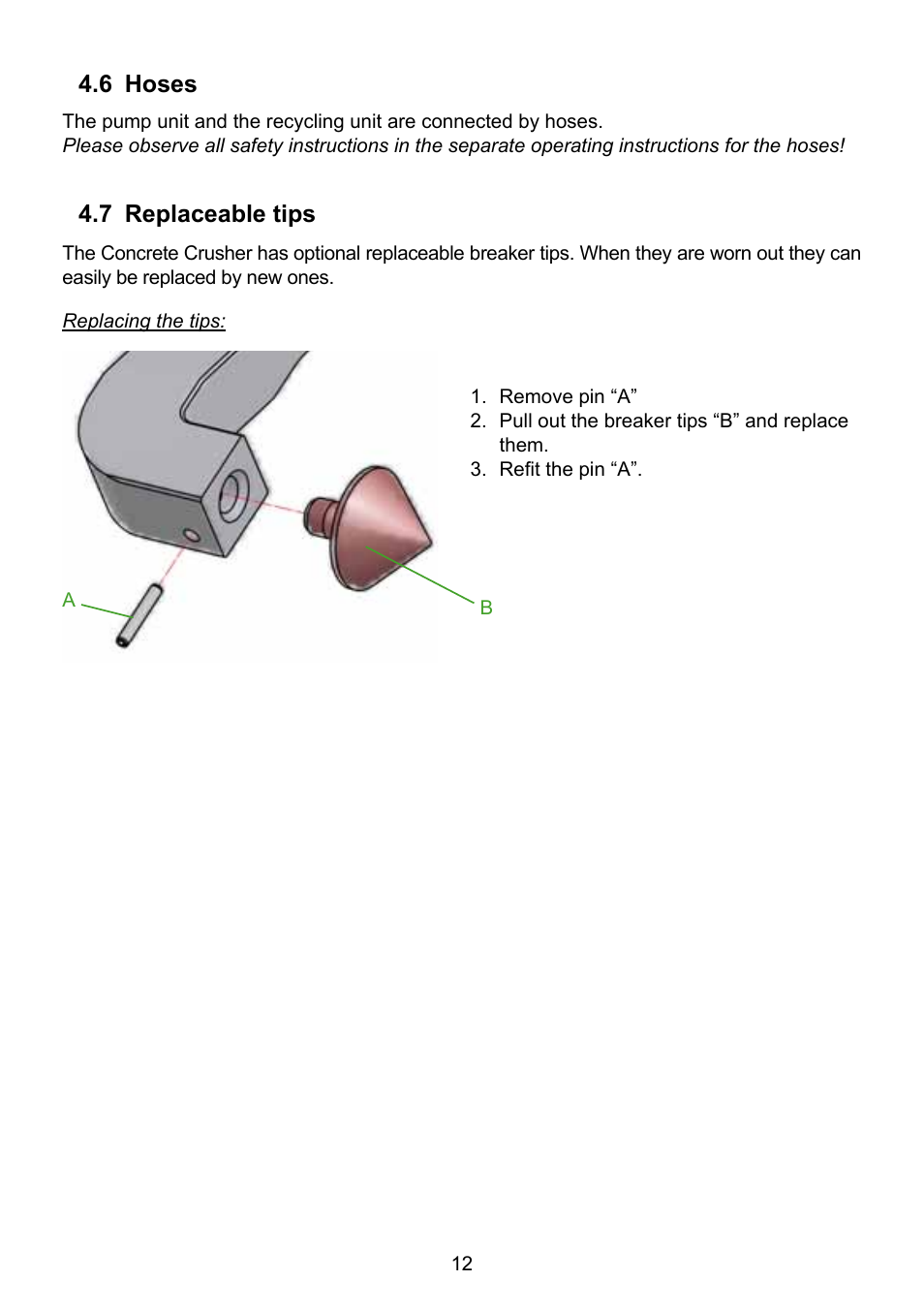 Lukas Concrete crushers User Manual | Page 12 / 48