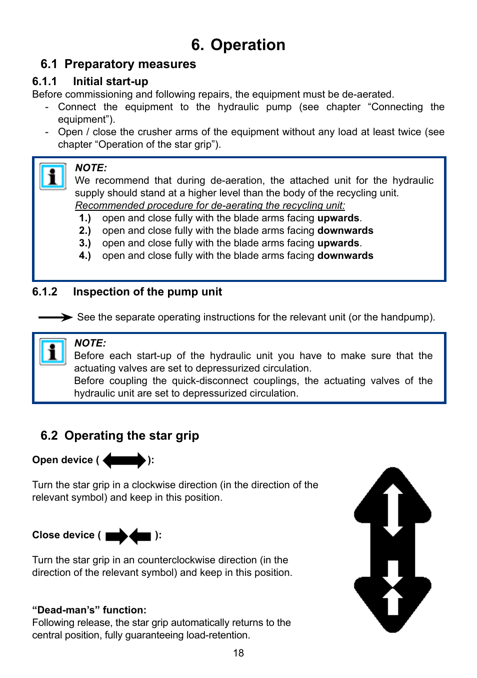 Operation | Lukas Concrete crushers User Manual | Page 18 / 48