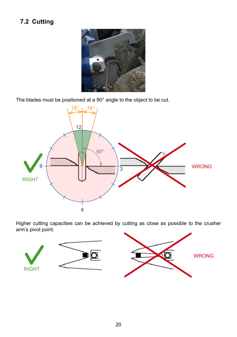 2 cutting | Lukas Concrete crushers User Manual | Page 20 / 48