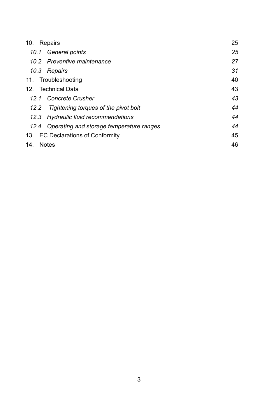 Lukas Concrete crushers User Manual | Page 3 / 48