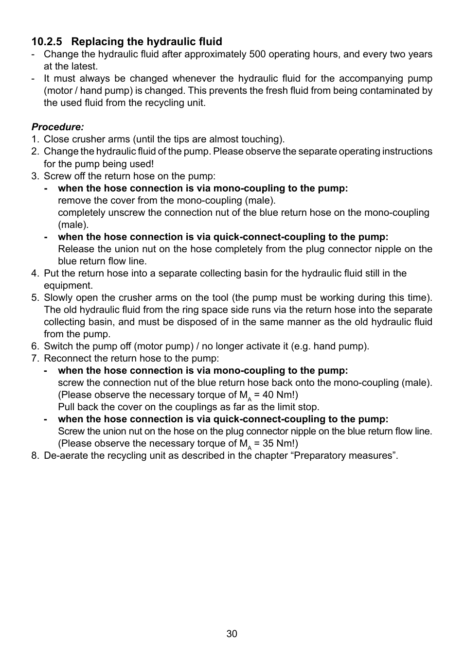 Lukas Concrete crushers User Manual | Page 30 / 48