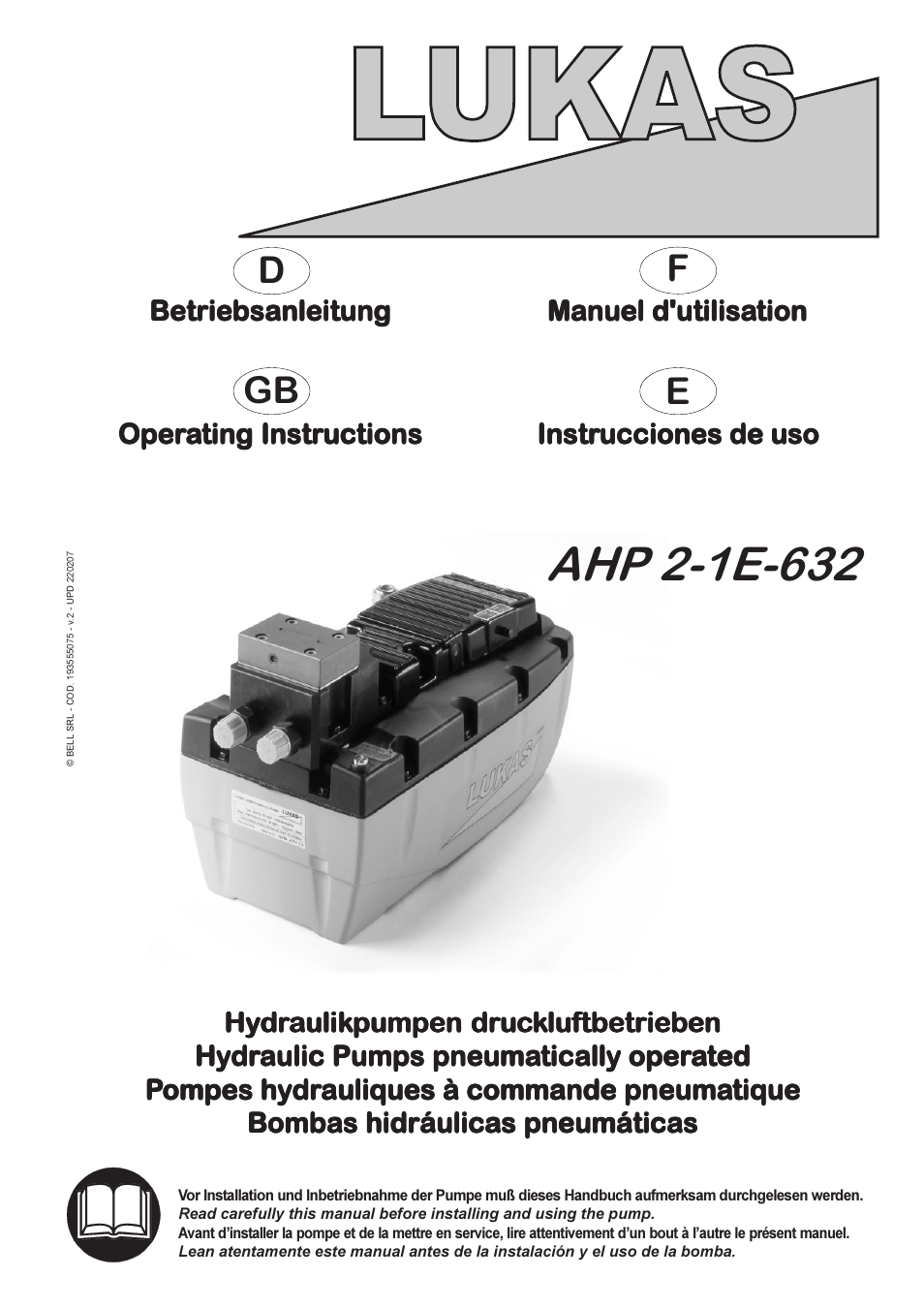 Lukas AHP 2-1E-632 User Manual | 40 pages